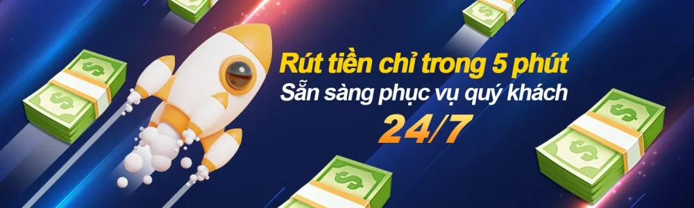 Rút tiền KU77777 nhanh trong 5 phút, phục vụ 24/7